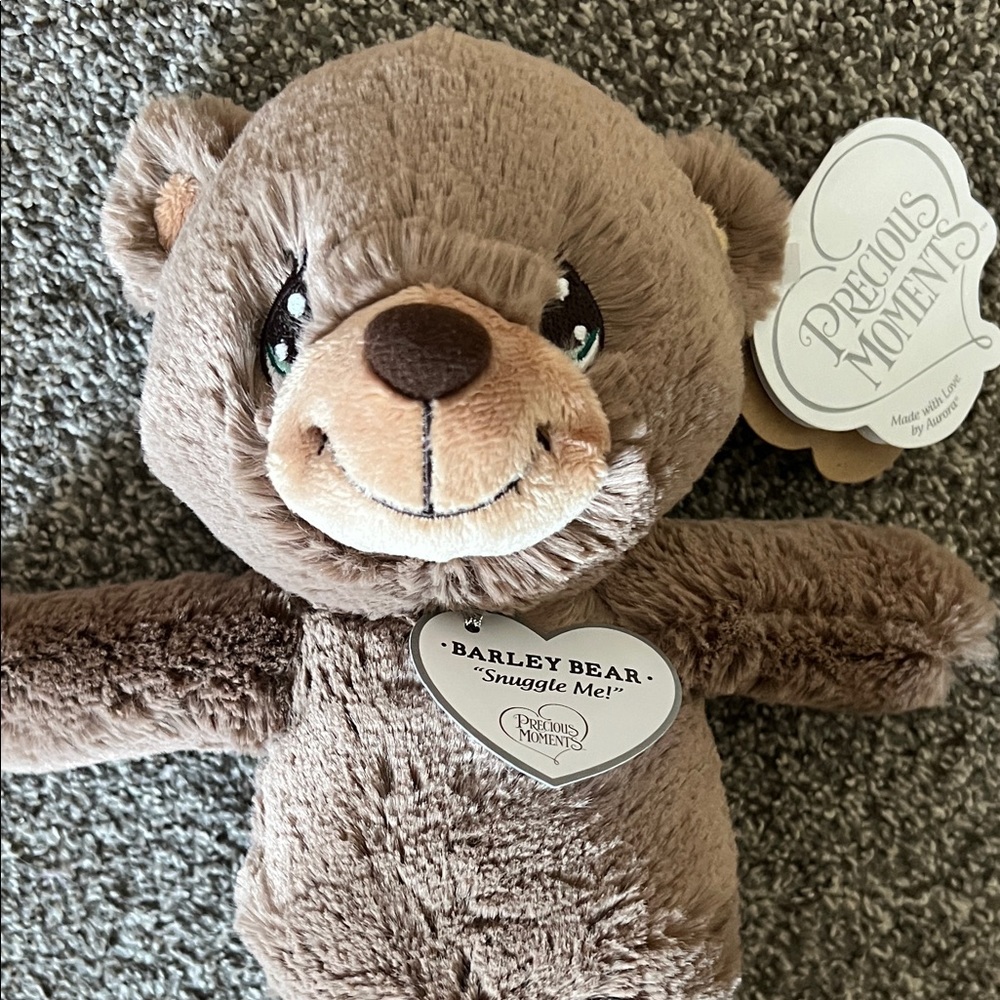 BNWT Precious Moments Barley Bear “Snuggle Me” super soft plush toy for baby! - Picture 2 of 9